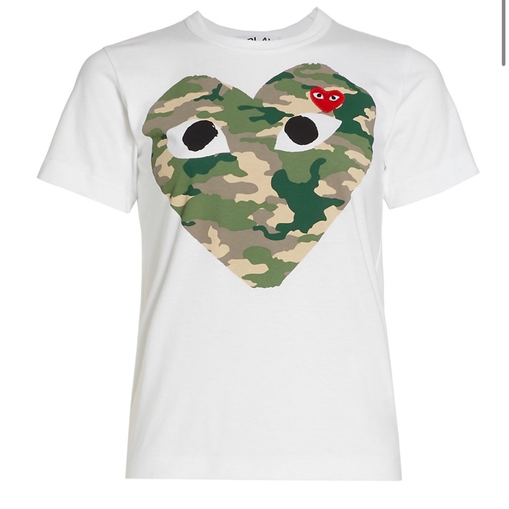 Comme Dr Garçons Large Heart Tee